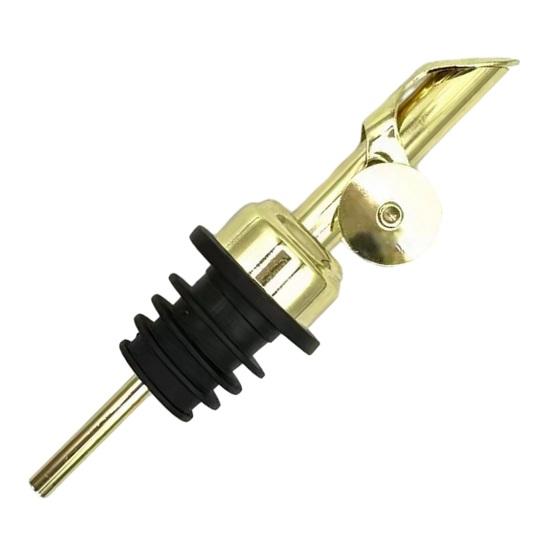 Нержавеющая сталь Наливной дозатор Автоматический Диспенсер для вина, кофе, сиропа Гравитационный Переворачивающийся Пылезащитная крышка Оливковый золотистый