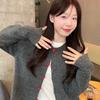 25 Year New Heart-shaped Button Sweater Cardigan Jacket for Women's Season Sweet and Spicy Lazy Style Niche Design Knitted Top