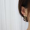Exquisite Copper Inlaid Zirconium Sweet Bow Earrings 14K Real Gold Plated Women's Prom Party Wedding Earrings Korean Jewelry