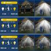 Outdoor Solar Lights 346 LED Motion Sensor Wall Lights, 360° Wide Angle Waterproof Security LED Flood Light for Porch Garden