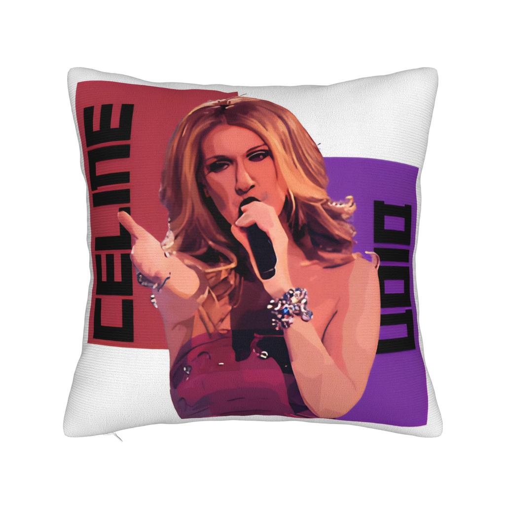 C-Celineds Dion Metal Pillow Case Comfy Pillow Cover Funny Pillowcases For Couch Sofa Bedroom