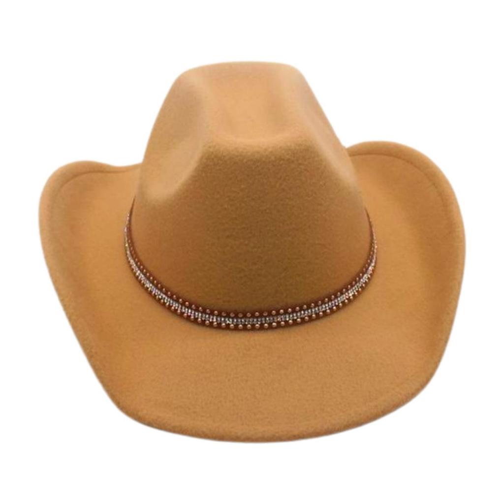 Premium Middle Diamond Accessory Hat Cowboy Hat British Style Jazz Hat Men And Women