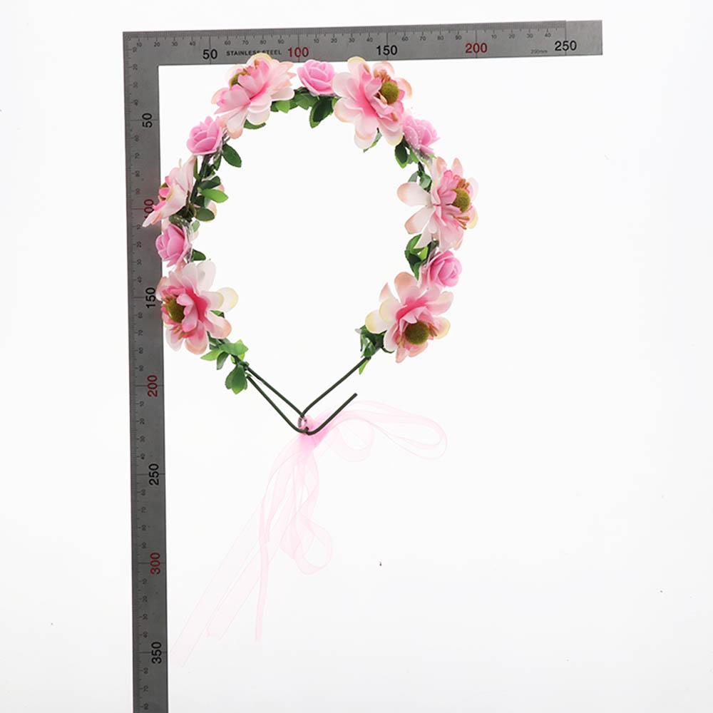 Party Fashion Headdress Floral Tiara Headband Rose Flower Women Headwear Flower Crowns Headband