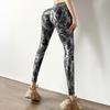 High Waist Seamless Leggings for Women Yoga Fitness Push Up Butt Lifting Booty Gilded Gold Stretch Tight Snake Peach Ruched Leggins