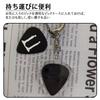 YUKATELA Pick Triangular Transparent Pick Holder with Set of for Guitar Enthusiasts Case, Snap-on Keyring, 5,