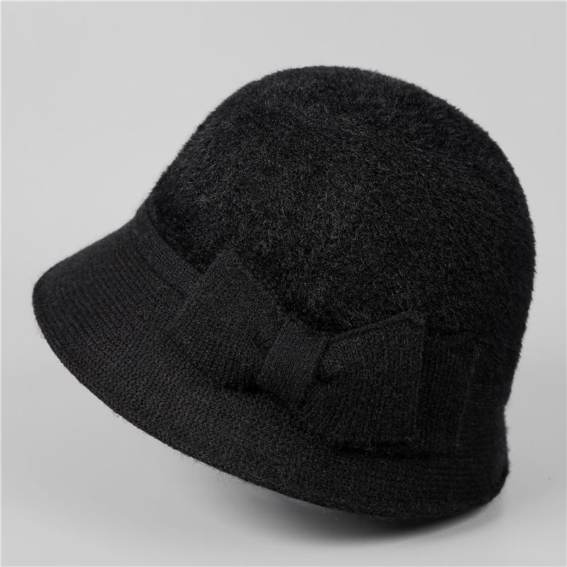 Шляпа Женская Осенне-Зимняя Теплая Шляпа Флисовая Утепленная Панама Шляпа для Пожилой Женщины Шляпа-Ведро