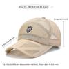 Camouflage Summer Baseball Hat for Men Breathable Mesh Big Brim Women Beach Sun Hat Lettter Embroidery Outdoor Use Sport Fishing Cap