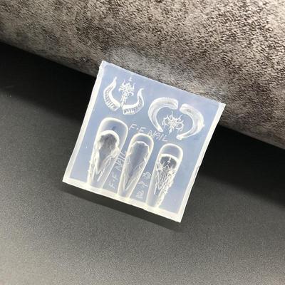 Schafskopf 3D Silikonform Nagelkunstform Nagelanhänger Manikürewerkzeug Nagelform DIY Handwerk Gussform Nageldekoration Salonbedarf