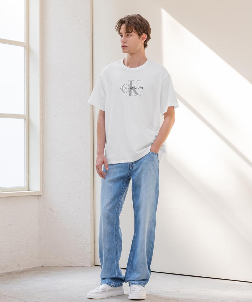 Kaelbinkeullainjin Regular Fit Hero Monogram Logo Short Sleeve T-Shirt 4Rb862G Yaa