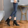Fashion Ankle Boots for Women Very High Heels Woman Short Shoes Studded Leather Pointed Toe Booties Heeled On Offer Designer Luxury Sale