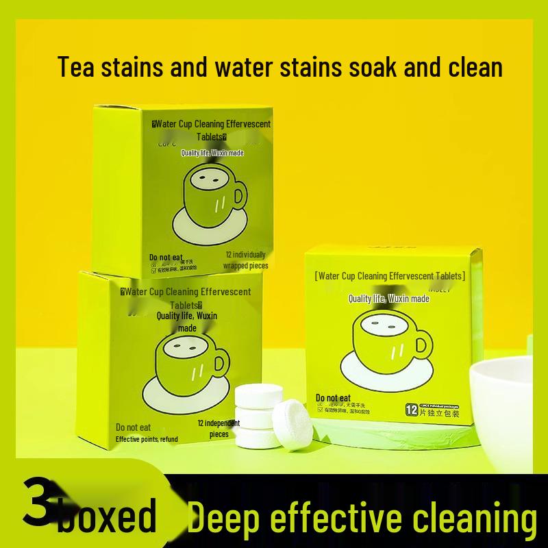 Effervescent Tea Stain Remover Tablets for Cups, Teacups, Tea Sets, and Kettles