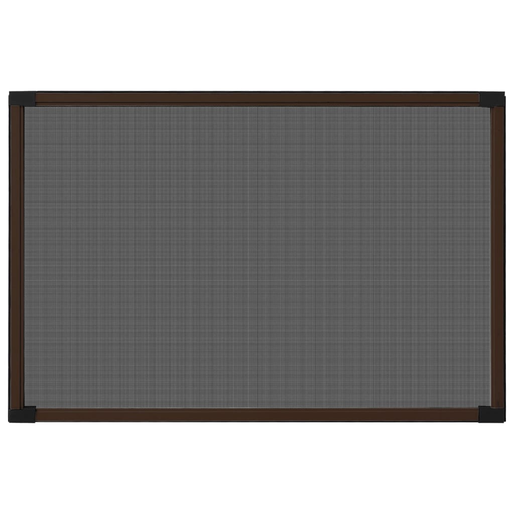 Vidaxl Extendable Window Mosquito Net, Brown, (75-143)X50 Cm