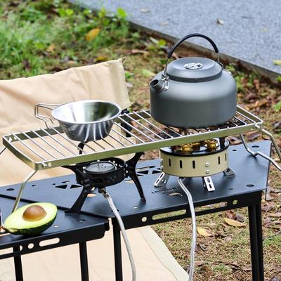 Tragbarer faltbarer Edelstahl-Campinggrillständer