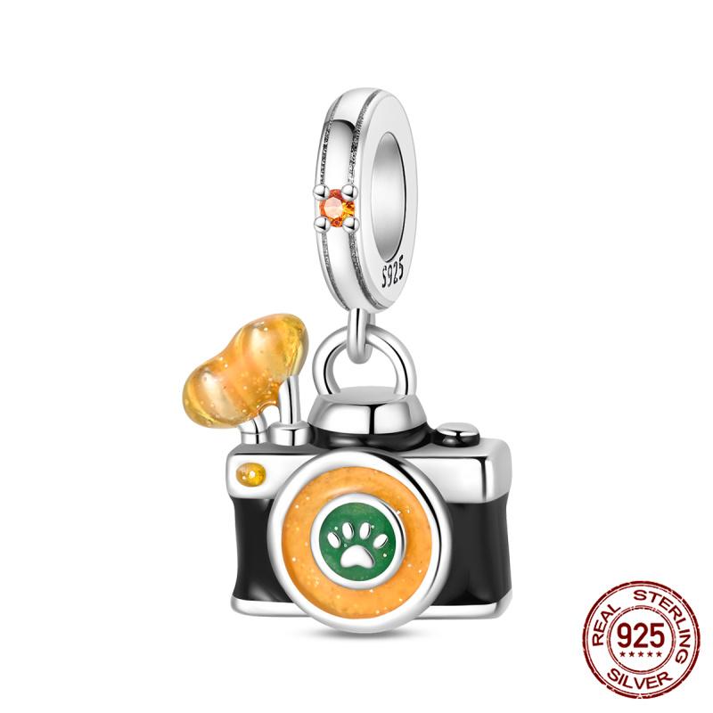 New In Original Charms Copper Love Glow-In-The-Dark Charms Beads Fits 3Mm Original Bracelet For Women Diy Fine Jewelry Gifts