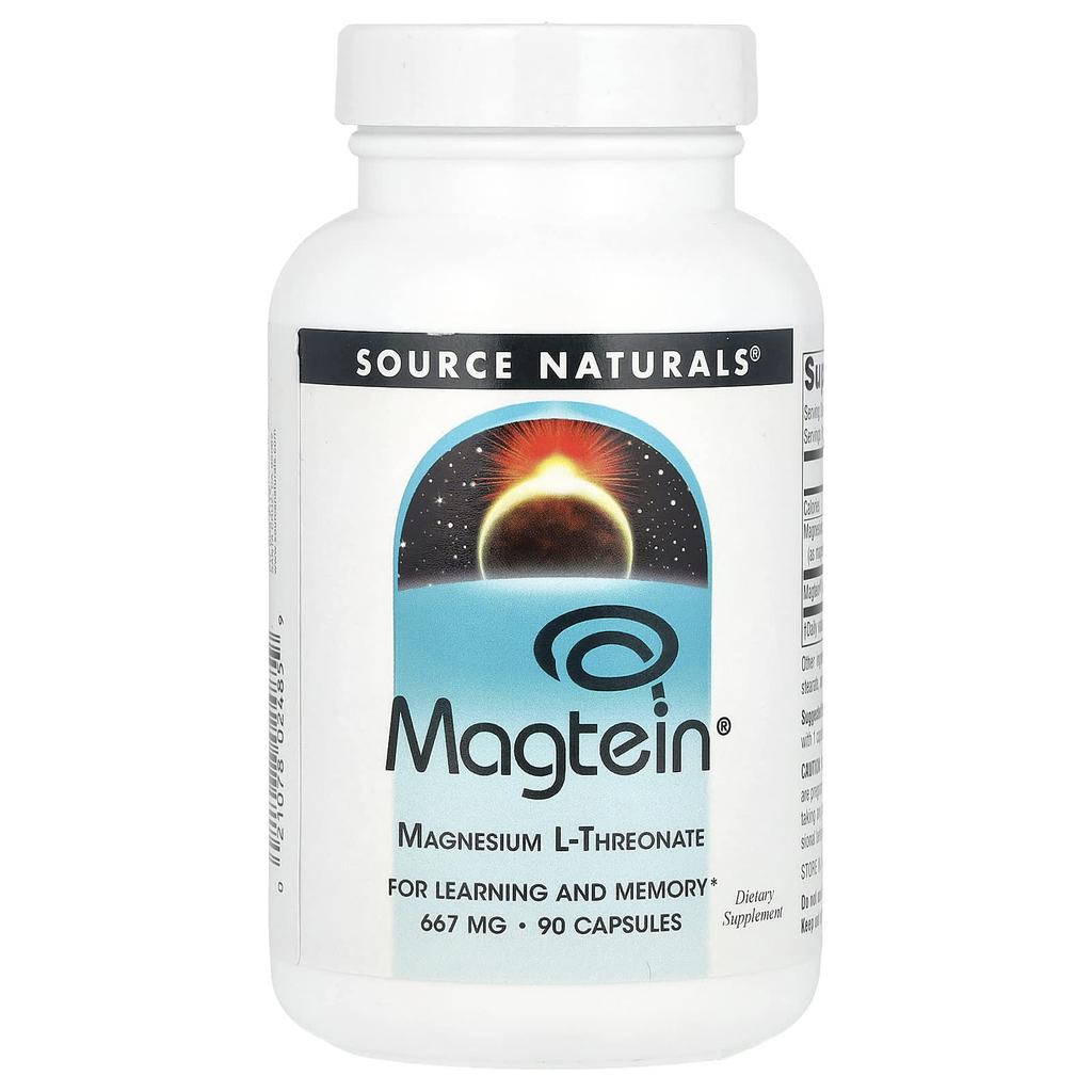 Magtein, Magnesium L-Threonate, 667Mg, 90 Capsules