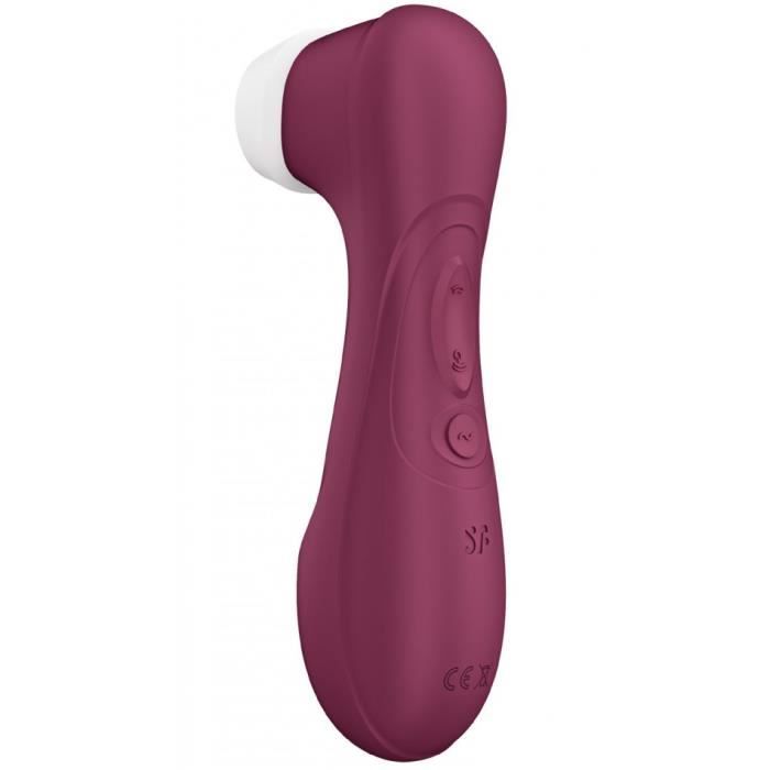 Sextoy clitoridien - Satisfyer - Pro 2 Connecté Génération 3 - Bordeaux - Silicone - Étanche IPX7
