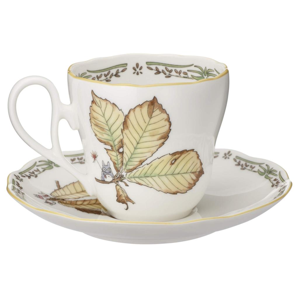 Noritake Cup Saucer Coffee 250cc My Neighbor Totoro Microwave Safe 2 Bone China & (Pair Set) (For Tea) TP97889/4924-38