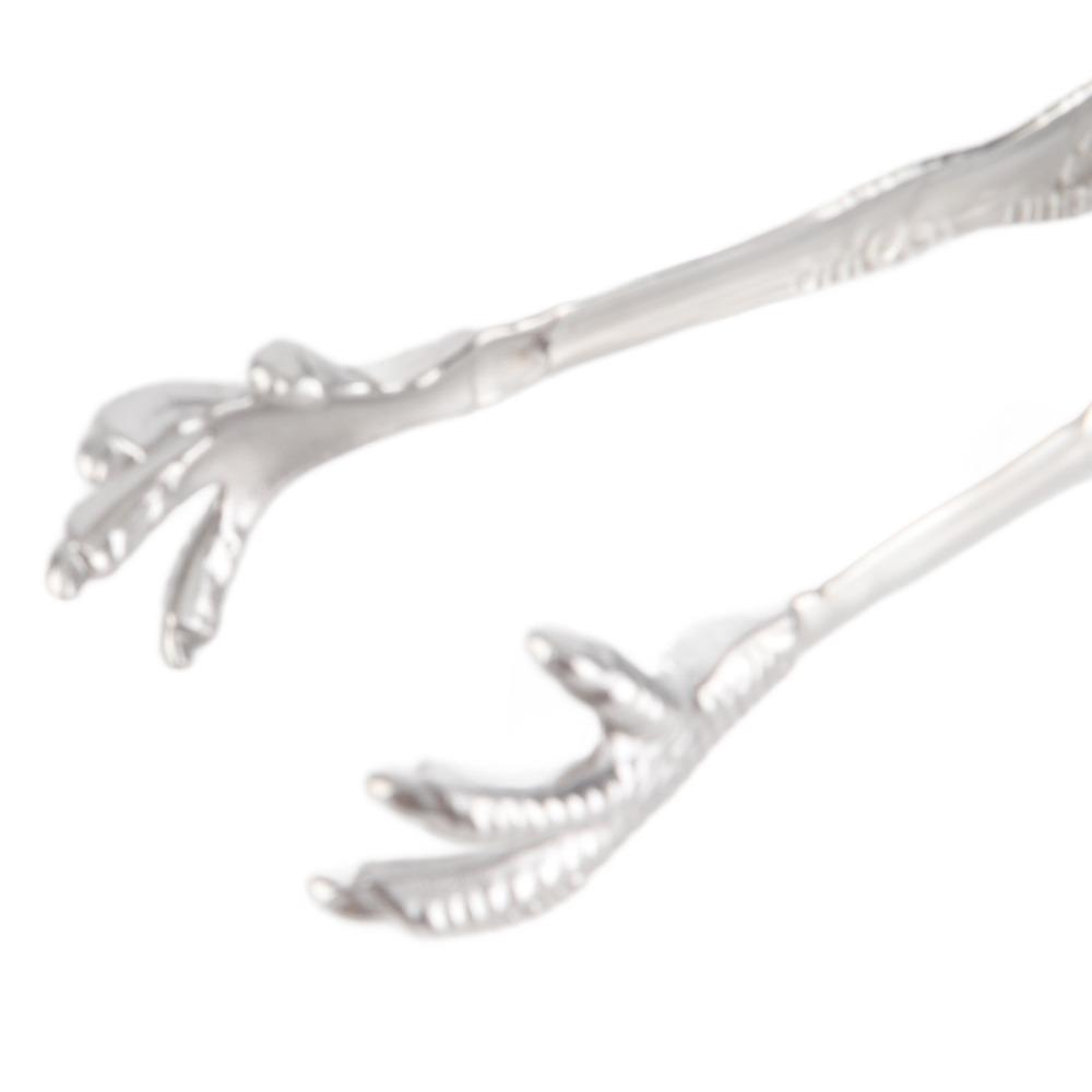 Stainless Steel Ice Tongs Food Grade Serving Clip Kitchen Tools Chicken Feet Tongs  Grilling