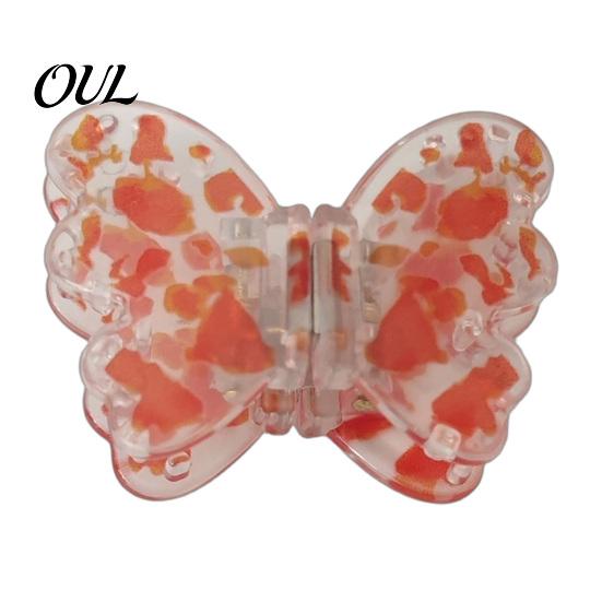 Non-slip Hair Accessories Magnetic Clips for Women Girls, Butterfly Shape Strong Hold Non Slip Colorful Claw Clips, Seamless 2-in-1 Clip Thick or Thin