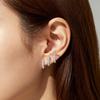 Light Luxury Ladies Claw Earrings Rhinestone Women Zircon Stud Earrings  Wedding