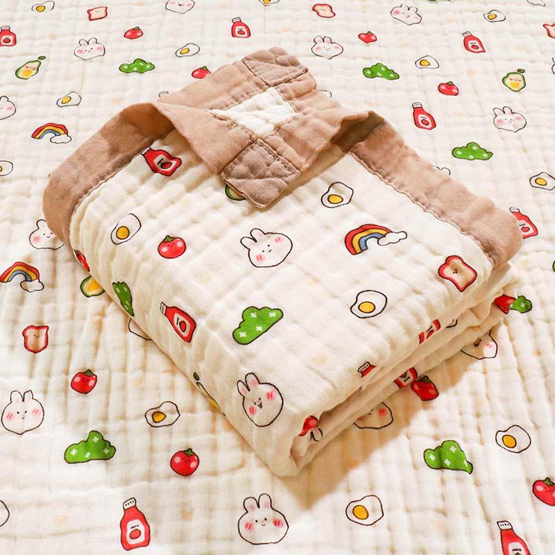 Newborn Baby Six-Layer Pure Cotton Gauze Towel and Blanket