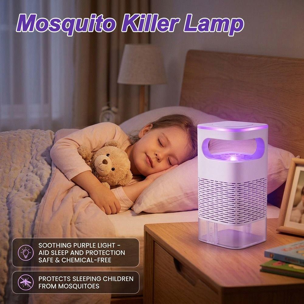 LED UV Light Mosquito Killer Lamp USB Powered Insect Trap New Night Light