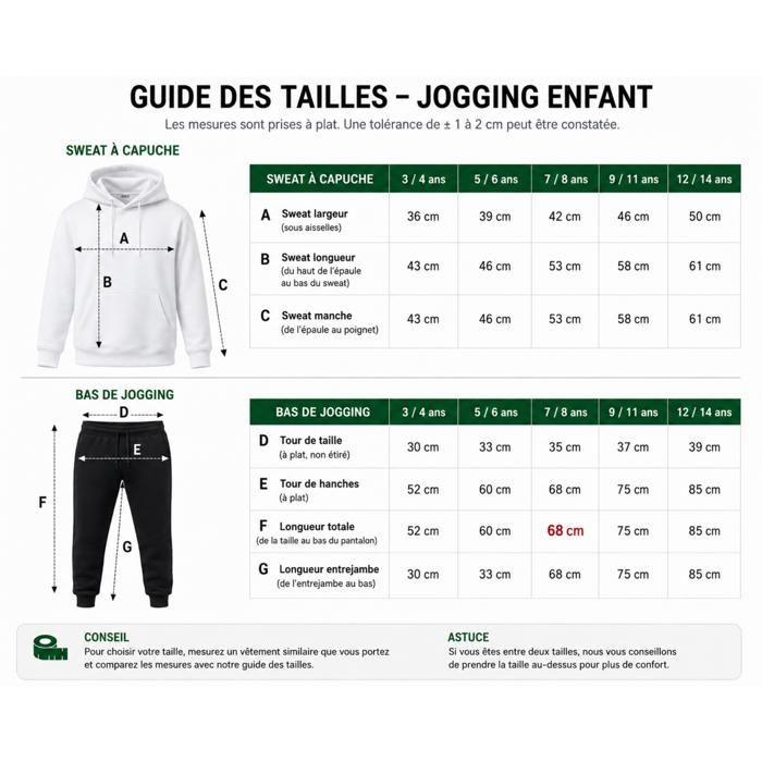 Jogging Survêtement Foot Enfant Inspiré de Marseille – Confort et Style - - Blanc