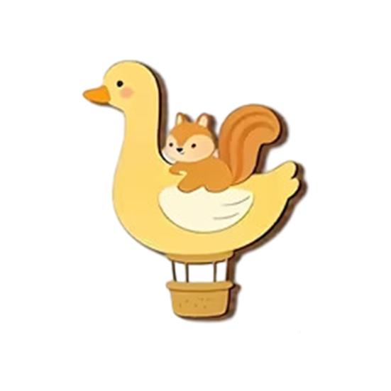 5 Pcs Hot Air Balloon Wall Art with Star Cloud Cartoon Animal Wooden Balloon Nursery Decor Boho Wall Sculpture for Living Room Bedroom Playroom