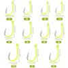 50pcs/box Anti-rust Barbed Fishing Hooks With Barb Fluorescence Hook  Sea Fishing Tackle