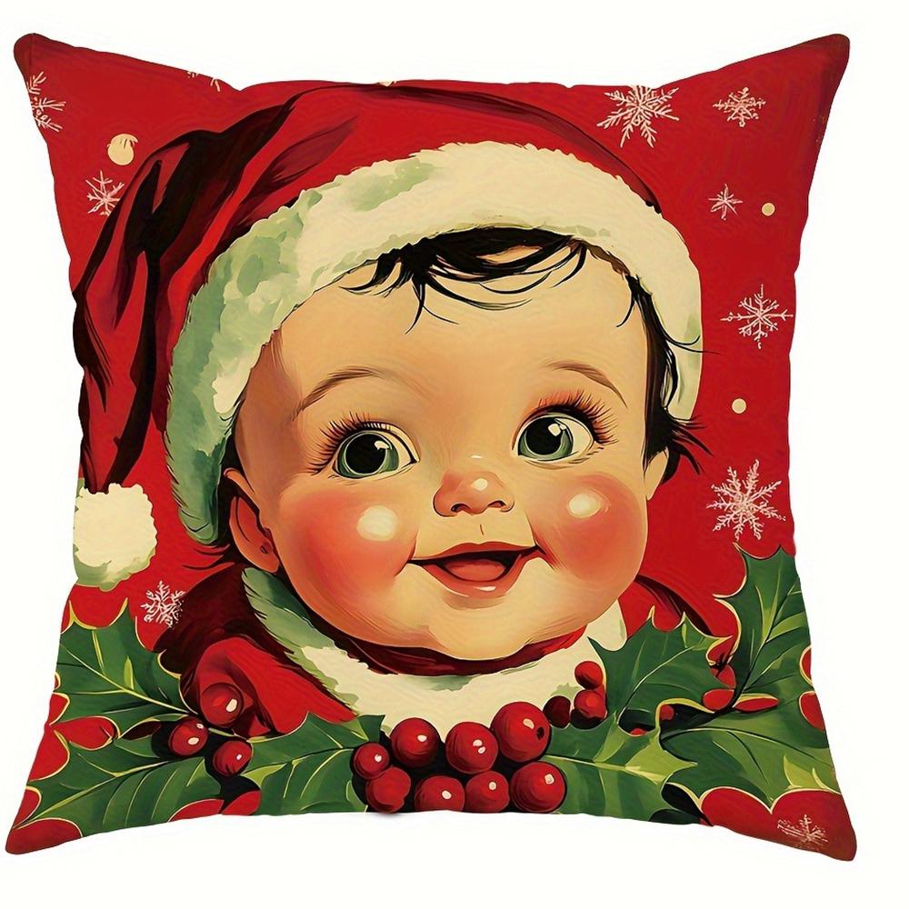 Christmas decoration pillowcase Santa Claus Snowman child pillow cover Sofa cushion suite room home improvement gift for friends 40x40cm 544₽