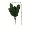1pc,Artificial Plant, 18 Head Of Lron Leaves, Simulated Silk Cloth GreenPlanting, Iron Tree Leaves,Loose Tail, Palm Leaf Plant W
