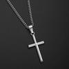 Elegant Crosses Necklace Charm Sturdy Alloy Pendant Comfort Fits with Adjustable Length Chain for Everyday Wear