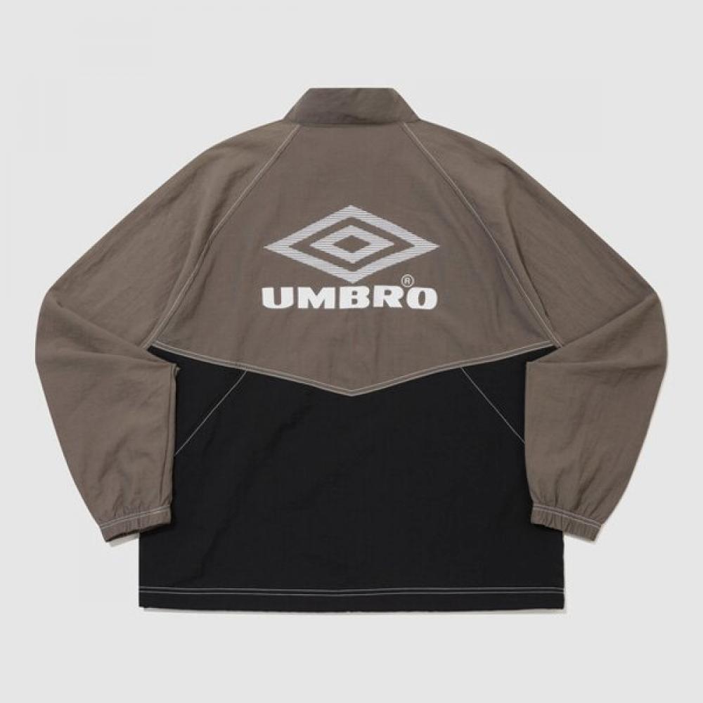 Umbro Men S criSpy taSlan Long Sleeve Stand Neck Anorak Ur324cwt91