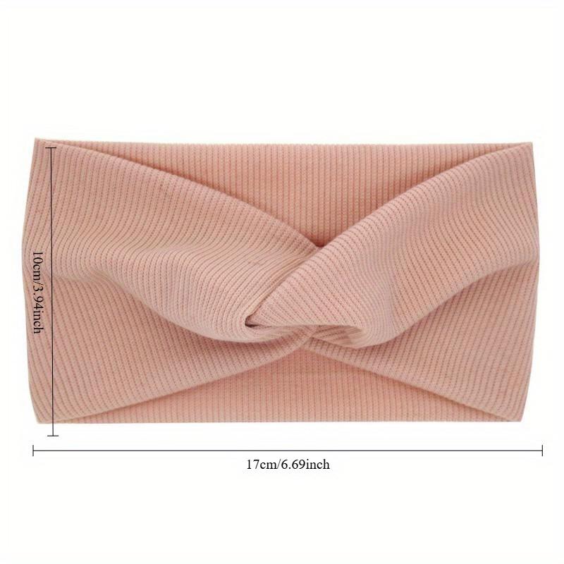 Neu Baby Kinder Mädchen Feste Knoten Stirnband Elastische Kopf Wraps Süße Farbe