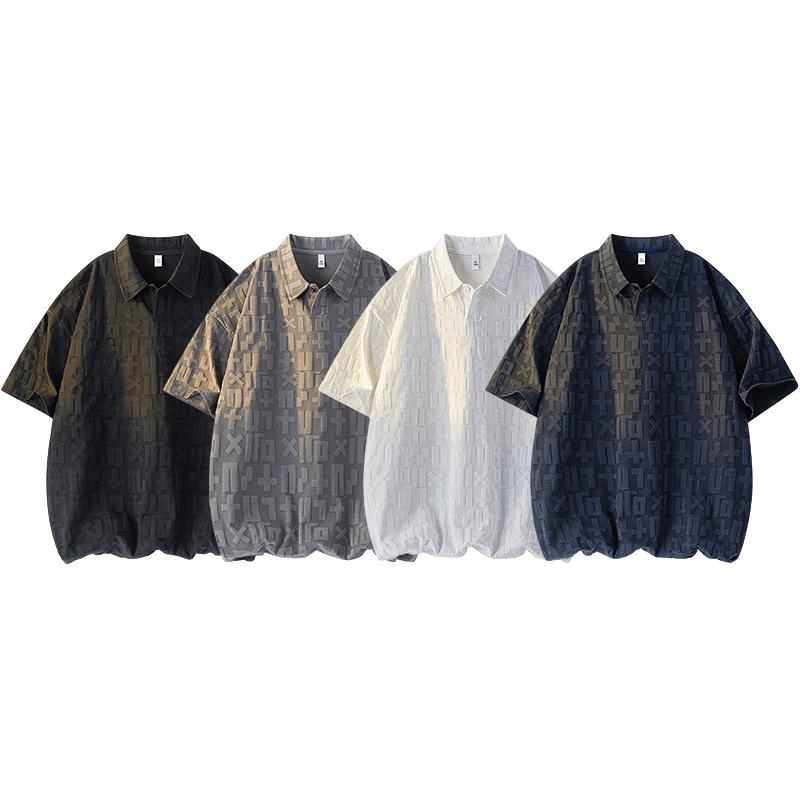 Short-sleeved Polo Shirt For Men, Summer Lapel Top, Loose Half-sleeved T-shirt