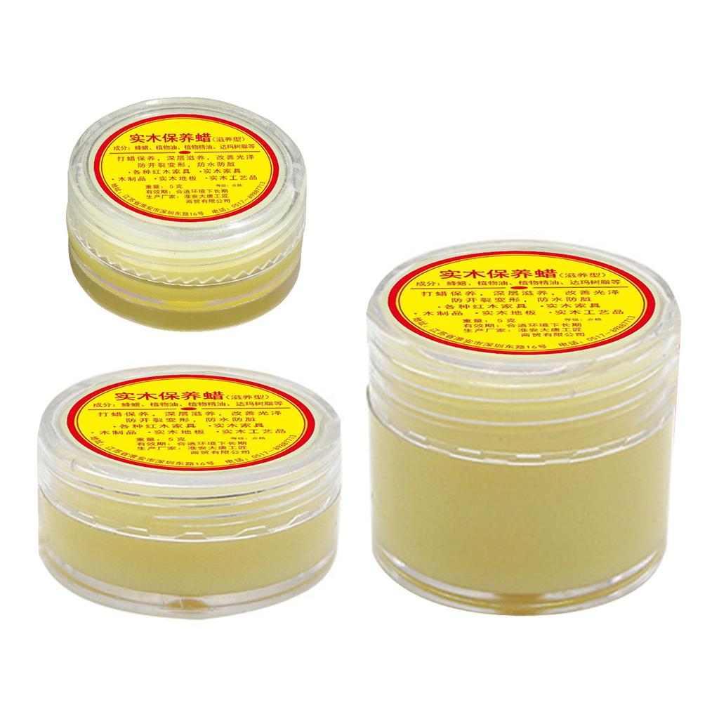 Natural Beeswax Wood Furniture Waxing Maintenance Wax Oil Anti-cracking Moistureproof For Wood Furniture Floor