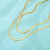 Minimalist Titanium Steel Snake Bone Chain Necklace for Women