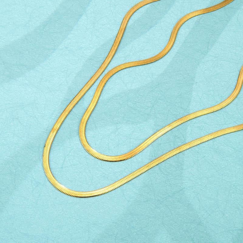 

Minimalist Titanium Steel Snake Bone Chain Necklace for Women