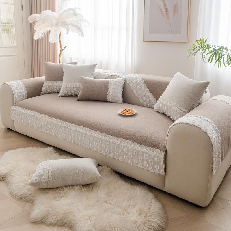 Chenille Sofa Cushion Affordable Luxury Style Four Seasons Universal Sofa Cover Cover Cloth Non-Slip Seat Cushions