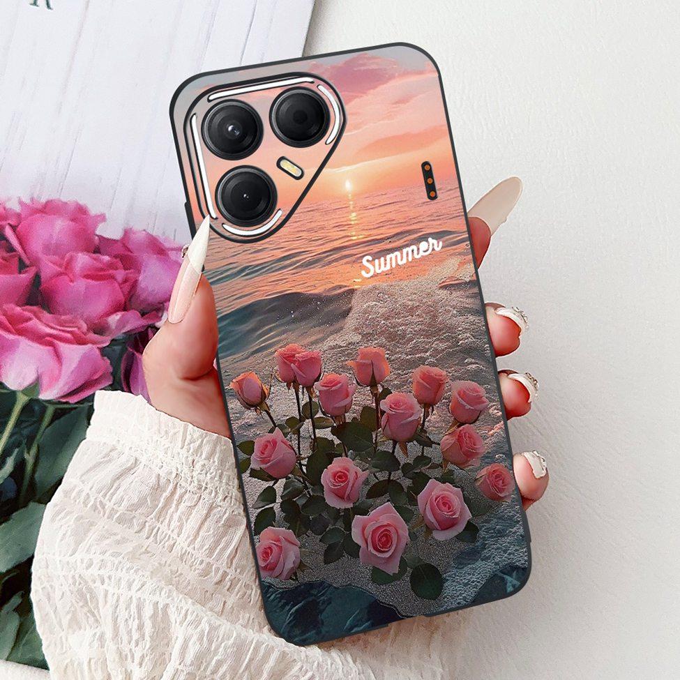 For Tecno Pova 7 5G Cover Case LJ7 Luxury Butterfly Love Fashion Flowers Cool Lion Painted Phone Case For Techno Pova7 5G Bumper