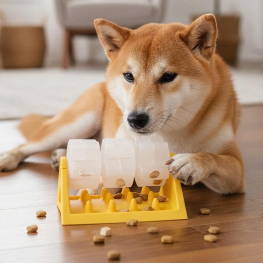 Interactive Pet Puzzle Toy, Anti-Stifling Slow Feed for Dogs, Wear Resistant PP Material