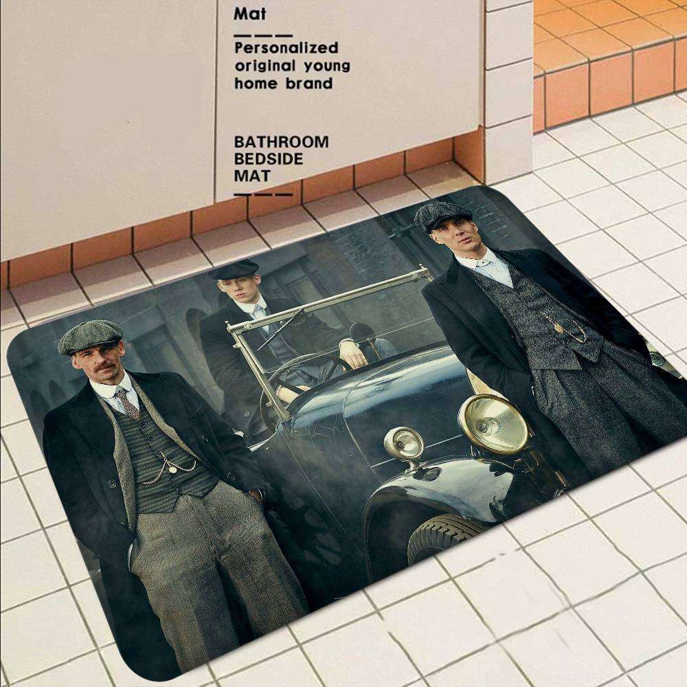 TV Series Peaky Blinders Room Mats Cheaper Anti-slip Modern Living Room Balcony Printed Welcome Rug 40x60cm