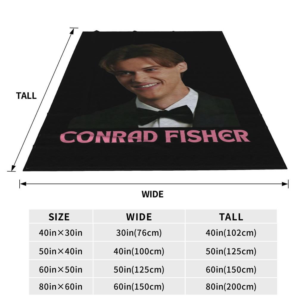 Conrad Fisher TSITP Decke Der Sommer, in dem ich hübsch wurde Plüsch Neuheit Warme Überwurfdecke für Bettwäsche Lounge Ganzjahres