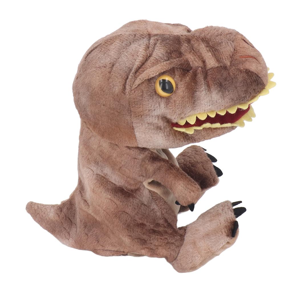 11.8in Plush Dinosaur Hand Toy Movable Mouth Soft Dinosaur Animal Hand Toy for Children Adults