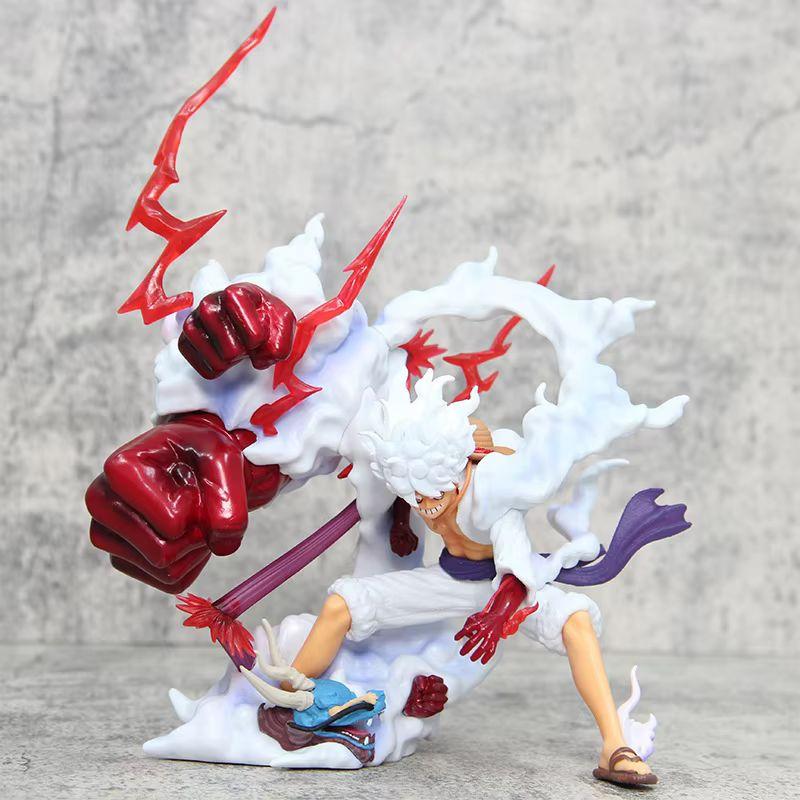One Piece Anime Action Figure - Nica Luffy In 5th Gear Sun God Awakened Statue Doll Collection Decoration Model Toy Gift