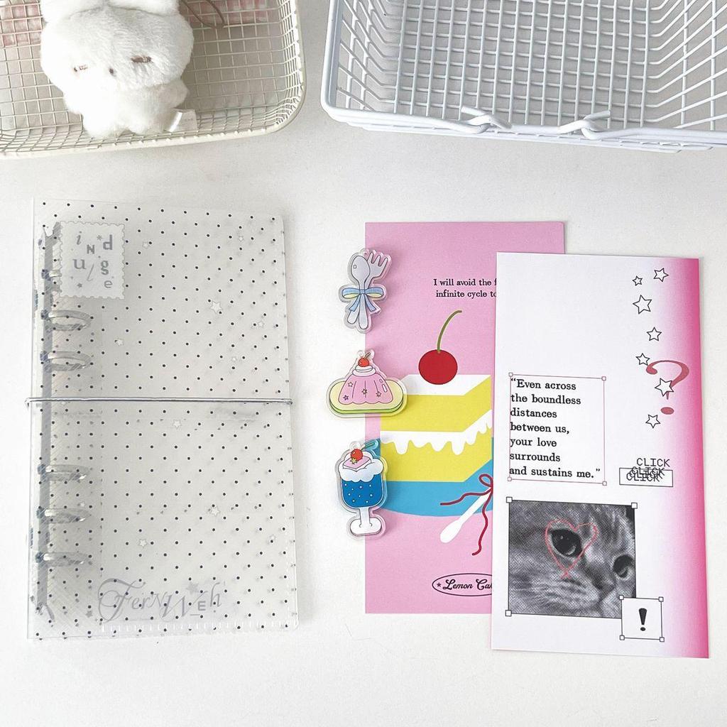 WakaWaka A6 Star Polka Dot Loose-leaf Twill Notebook
