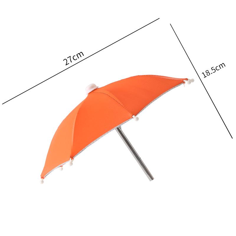 Mini Cycling Umbrella: Cute Mobile Phone Sunshade with Clip, Decorative Toy Umbrella