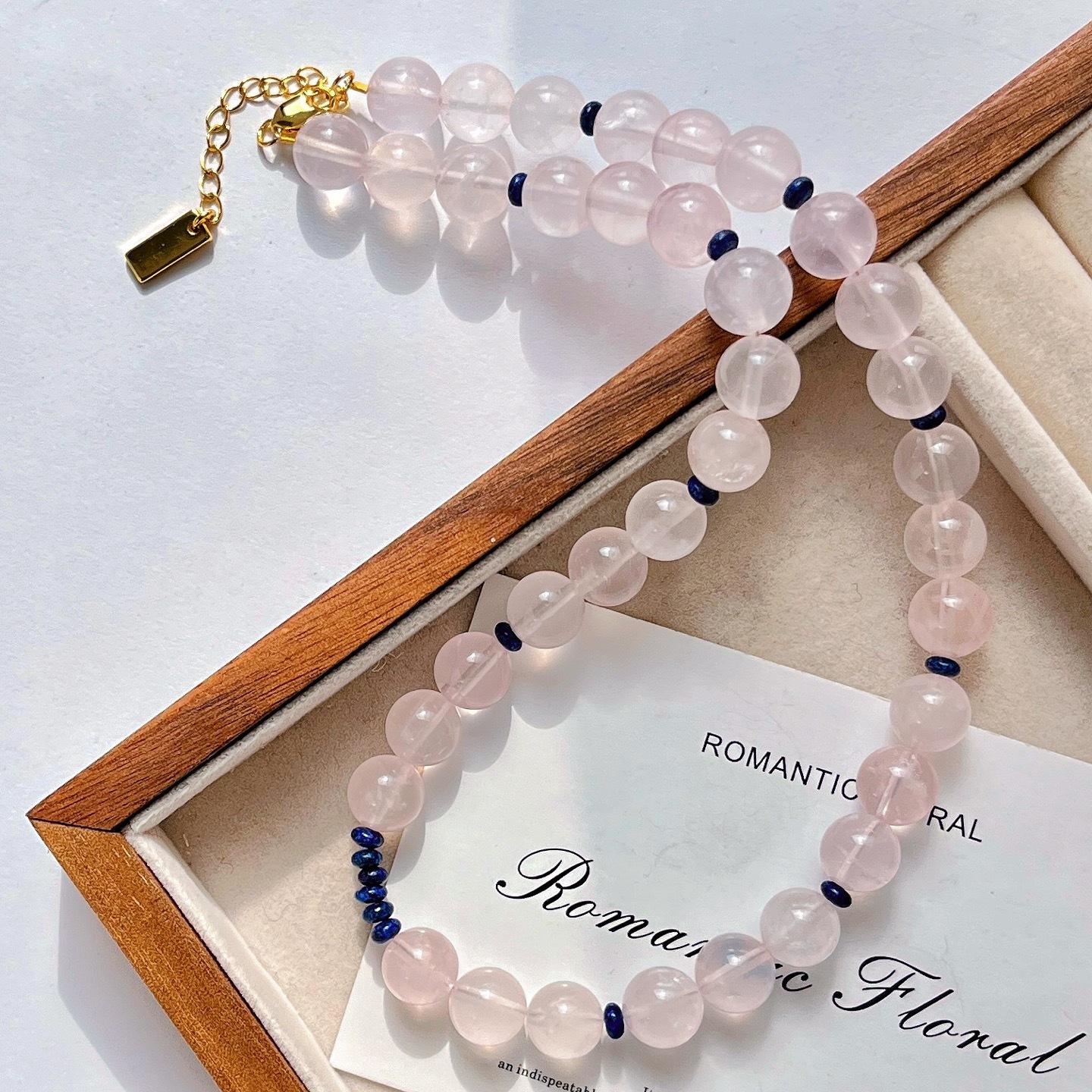 10Mm Little Fairy Powder Crystal Design Necklace Clavicle Chain