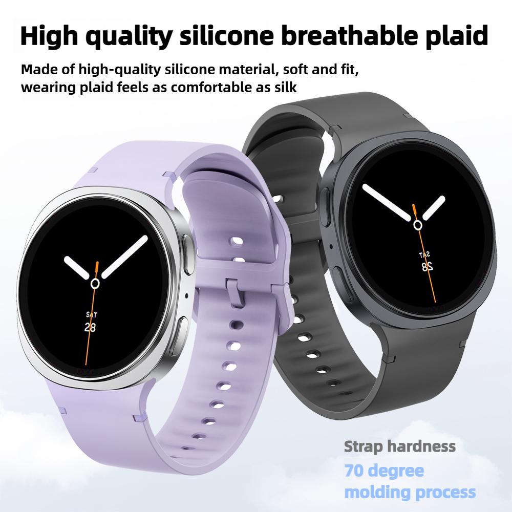 Breathable Silicone Straps For Samsung Galaxy Watch 8 44mm 40mm Classic 46mm Replacement Sport Bracelet Correa for Galaxy Watch Accessories