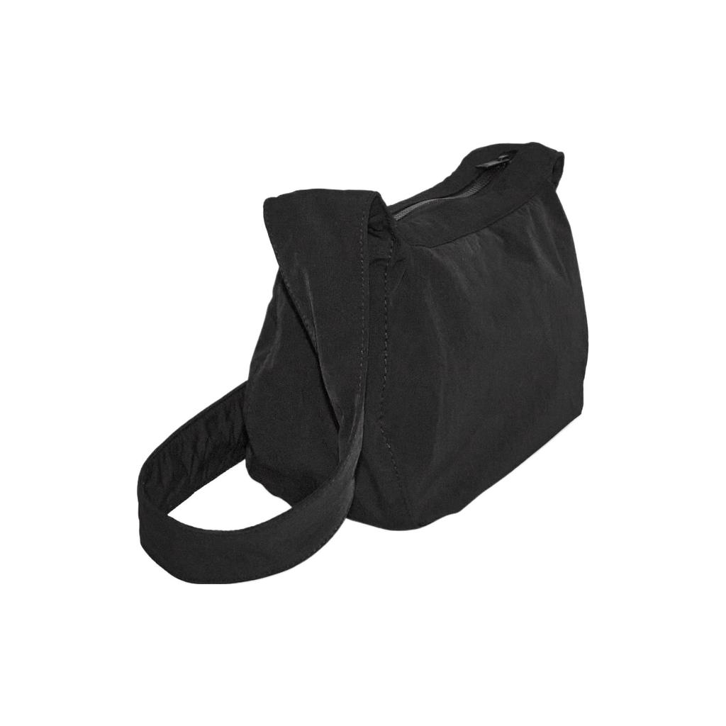 New COS Polyamide Saddle Bag, Shoulder Bag, Crossbody Bag Medium Size Unisex Black 1219190001